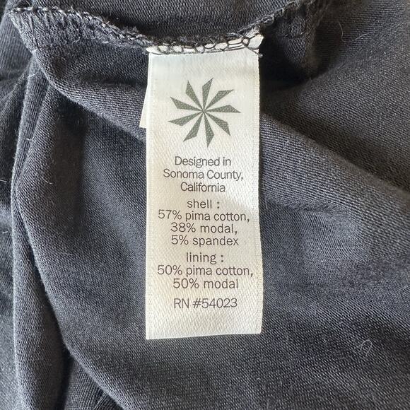 Athleta Comeback Tank Midi Dress Size S Black Bodycon Ruched Preppy Comfort NWT - Picture 9 of 11